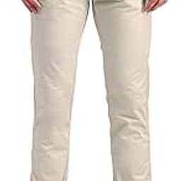 Men's Beige Solid Mid Rise Cotton Button Regular Fit Trousers-image-5