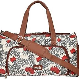 Weekender Duffle Bag | Travel Bag with Shoe Compartment & Trolley Sleeve | Spacious, Foldable, Lightweight Duffel for Men & Women | Water-Resistant | Nawabi Couture-image-12