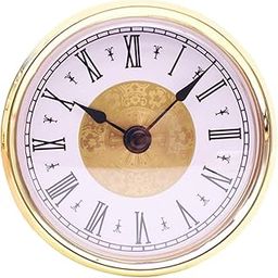 MYADDICTION 2Pcs 3.15 inch Mini Quartz Clock Insert Roman Numbers Quartz Movement-4