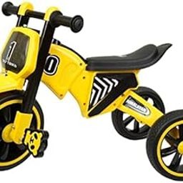 JoyRide Himalayan 1 Best Trike Baby Tricycle with Headlight, Music,Eva Wheels & Curved Seat, for 12 Months to 48 Months Boys/Girls/Carrying Capacity Upto 30kgs Yellow-image-84