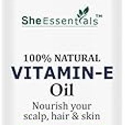 She Essentials Vitamin E Oil for Skin Care & Hair Care | Premium Cold Pressed | Pure & Virgin Grade - 100ml Pack of 1-11