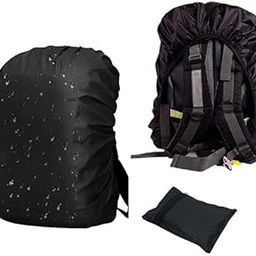 JD PRO Rain Backpack Bag Cover, Travel Essentials Rain Cover for Bag Backpack Rain Cover Travel Accessories Bag Rain Cover Waterproof Dustproof for All Bag Sizes | Black-image-25