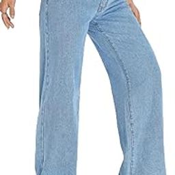 Solid Denim High Waist Wide Leg Pants & Jeans for Women's & Girls'-picture-14