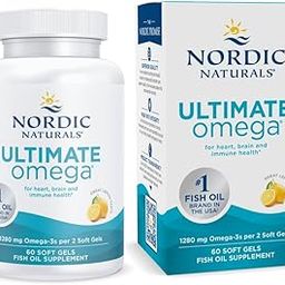 Nordic Naturals Ultimate Omega 3 Fish Oil Softgels | 1280 Mg Omega 3 Fatty Acids | High-Potency Fish Oil Omega 3 Supplement For Men And Women With EPA & DHA | Fish Oil Lemon Flavour 60 Softgels-14