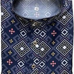 Men's Ethnic Full-Sleeve Printed Kurta - Traditional Indian Wear for Festive and Casual Occasions - Comfortable Cotton Blend - Multicolor-image-61