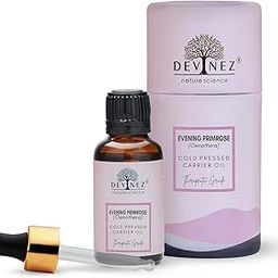 Devinez Evening Primrose Cold Pressed Oil, 100% Pure, Natural & Undiluted, 15ml in Glass Bottle - Acne, Help reduce wrinkles, moisturizes the skin, scalp and hair-image-62