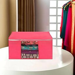 Shaping Fabric Garment Cover Non-Woven 90 GSM with Transparent Window & Double Metal Zipper – Pack of 1 | Dustproof Clothes Storage Bag for Sarees, Suits, Jackets, Shirts SCXLRL1582493517524148525042-image-77