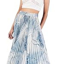 | Skirt for Women | Abstract Pleated Maxi Skirt for Women | Stylish Modern & Comfortable with Elastic Waist | Printed Stylish-picture-50