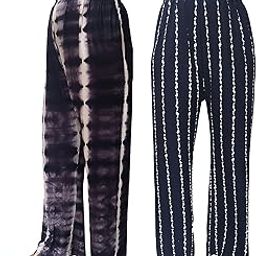Women Lower/Lounge wear/Pajama/Pallazo-Pack of 2-picture-14