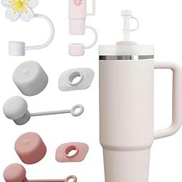 8 Pcs for Straw Covers, Stanley Cup Accessories, Straw Cup Silicone Stoppers Protection Against Water Leakage and Collision Suitable for 1.0 Caliber Cups-10