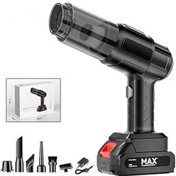 Stallion Enterprises Cordless Air Blower, Multi-Function Vacuum and Inflator with Accessories, Rechargeable Battery for Car Cleaning-image-60