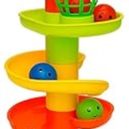 Himavat 4 Layer Ball Drop and Roll Swirling Tower for Baby and Toddler Development Educational Toys | Stack, Drop and Go Ball Ramp - Multicolor (4 Layer Ball Drop and Roll Swirling Tower)-4