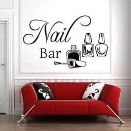 Gadgets Wrap Nail Salon Sign Wall Window Decal Sticker Nails Nail Art Polish Manicure Pedicure Wall Decals-image-50