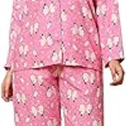 Pink Printed Flannel Night Suit-image-15