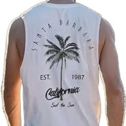 sxv style Men's Sleeveless Tank Top with surf The Sun Mens Text Printed-picture-14