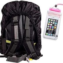 Heavy Waterproof Bag Rain Cover/Dust Cover With Waterproof Mobile Pouch 100% Waterproof-47