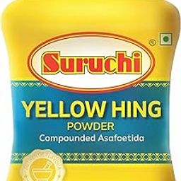 Suruchi Yellow Hing Powder - 100g | Premium Compounded Asafoetida Powder (Bandhani Hing) | Aromatic Strong Heeng Powder | Ideal for Indian Cooking, 100% Natural Indian Hing (Pack of 1)-image-5
