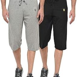 Regular Fit Men Capris(Pack of 2-MACK633493)-46