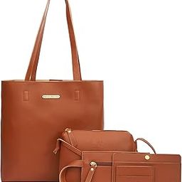 Women's Vegan Leather Stylish Tote Bag Pack of 5 | Ladies Purse Handbag | Womens Day Gift-28