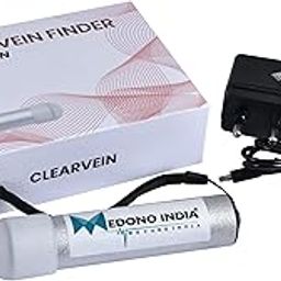 Infant Vein Finder Children Vein Detector LED Bright Red Flash Light with Charger - Silver-11