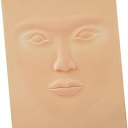 UJEAVETTE® Silicone Practice Skin Head Model for Permanent Makeup Training Eyebrow Lip-image-26