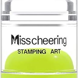 Misscheering Clear Wide Dual Ended Jelly Nail Stamper with 4.3 Cm Stamp Head-39