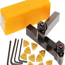 Losa 2xLathe Turning Tool Holder Right+Left 10xWNMG0804 Insert Blades Lathe Tool-image-11