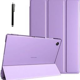 ProElite Smart Flip Case Cover for Samsung Galaxy Tab A8 10.5" SM-X200/ SM-X205/ SM-X207 Translucent Back with Stylus Pen, Lavender-picture-12