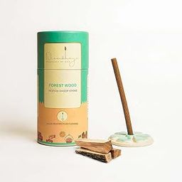 Nirmalaya Premium Forest Wood Bamboo-Less Dhoop Sticks | 100% Natural Organic | 40 Sticks with Ceramic Stand | Long-Lasting and Soothing fragrances for Pooja, Meditation, Yoga and Aromatherapy-picture-30