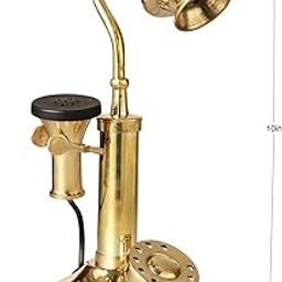 landline Telephone Vintage Collection Antique Swan Design Brass Decorative Showpiece-12