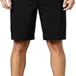 xtep Men Mid Rise Regular Fit Long Length Black Running Shorts-picture-1