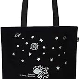 Ecoright Canvas Tote Bags for Women with Zip, College Bag for Girls, 100% Organic Cotton Tote Bag for Shopping, Travel & beach bags for women-44
