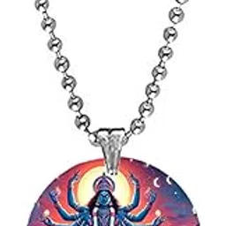 afh Blessing Maa Kali Red Acrylic Pendant with Bead Chain | Spiritual Devotional Jewelry-picture-23