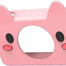 Cute Silicone Cover for Kids Camera for Outdoor Play for Kids 3-8 Years Old Pink Pig Cameras & Photo | Digital Cameras-image-22