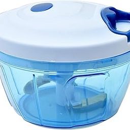 SNOWBIRD® Powerful Household 3 Blade Big Size Quick Hand-power Food chopper Mincer Mixer Blender To chop Vegetables, Fruit, Nuts, Herbs, Meat- Aqua-picture-3