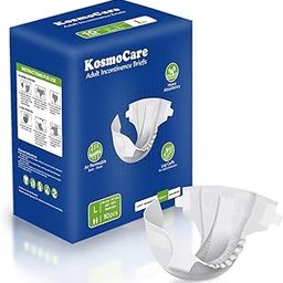 KosmoCare Adult Diapers with Tape Style for Heavy Incontinence with maximum absorbence | Odor Guard| Cloth Feel Outer Fabric | Easy-Lock Fastener| Adult Brief | Large Waist Size 44" - 58"-image-44