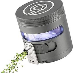 Cloudious9 - Tectonic9 Herb Grinder Automatic Electric Herbal Spice Dispenser Large 2.5" Aluminum Alloy (Grey), For Home & Kitchen Only-image-80