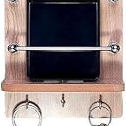 GRIDLAB Wooden Single Mobile & Keys Holder Stand for Charging, TV & AC Remote Holding at Home, Office-image-50