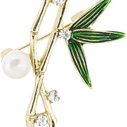 Privy Floral White And Gold Rhinestone Brooch-15