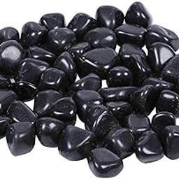 Polished Black Pebbles Glossy Stones - 1Kg (2.5cm - 4cm) | for Home Decorative, Vase Fillers, Aquarium Fish Tank, Garden River Rock Unplanted Substrate-image-61