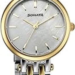 Quartz Analog White Dial Stainless Steel Strap Watch for Women-image-67