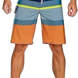 Men ' s Sportwear Quick Dry Board Shorts with Lining Blue 32-image-18