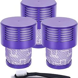 3 Pack HEPA V10 Filters Compatible with Dyson V10 Cyclone Series, V10 Absolute, V10 Animal, V10 Total Clean, V10 Motorhead, SV12, Part No. 969082-01, Washable and Reusable-25