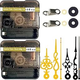 YONOTA® Combo of Ajanta Mfg. Battery Operated Plastic Ticking Wall Clock Movement Machine with Hands (Needles : Antique Gold,Black) (Made in India 100%)-image-37