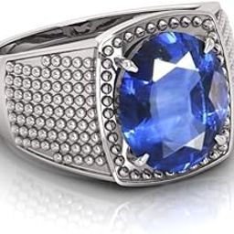 AMG GEMS A1 Neelam Stone Original Certified Blue Sapphire Adjustable Woman Man Ring With Lab Certificate-image-84