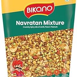 Bikano Navratan Mixture | Spicy and Crunchy | Navratan namkeen |All time favourite Indian Namkeen | 1kg Pack-image-95