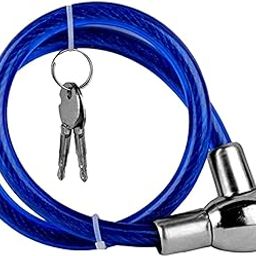 Pivalo PVHBL1M Heavy Duty Cable Lock for Bike, Luggage, Helmet, Steel Keylock, Anti-Theft (Multicolor)-3