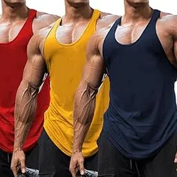 the blazze Men's Tank Tops Muscle Gym Bodybuilding Vest Fitness Workout Train Stringers L2629-picture-21