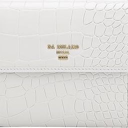Leather Mini Flap Wallet for Women - White (1126H)-image-71
