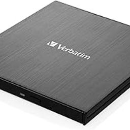 Verbatim 43888 Ultra HD 4K External Slimline Blu-ray Writer USB 3.2 GEN 1 with USB-C TM Cable (Black, Top, Laptop, PC, Blu-ray DVD Combo, ATA III Series, BD-R, BD-R DL, CD, DVD)-12